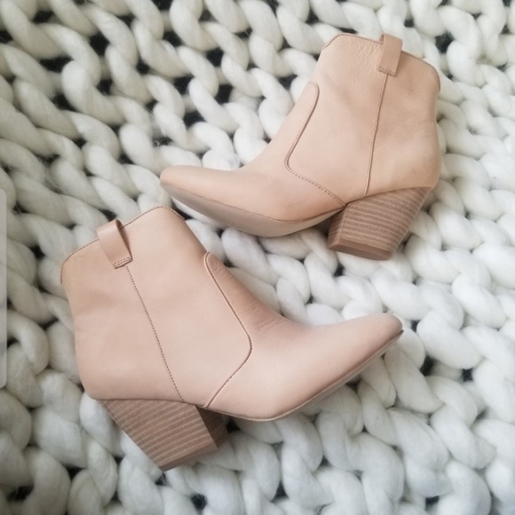 Jeffrey Campbell Shoes - Jeffrey Campbell Nude Leather Booties
